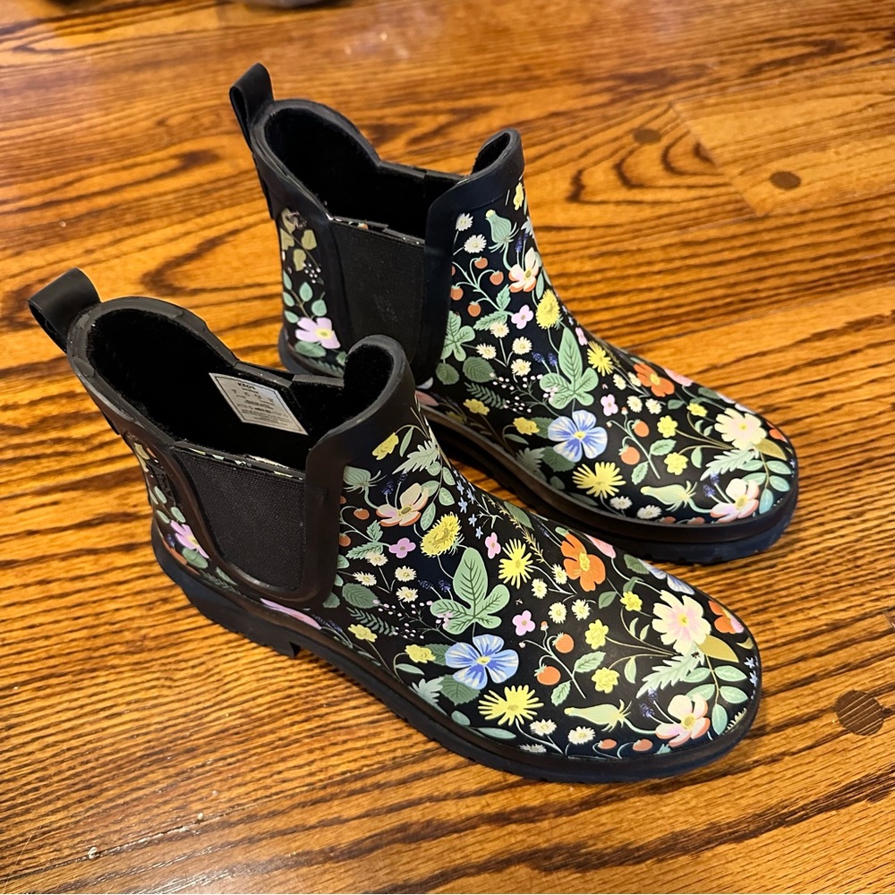 Keds Rifle Paper Rowan Rain Boots Women’s size 8